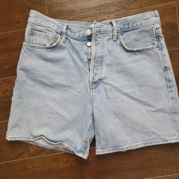 Agolde Dame Denim Shorts Womens 29 Jean Casual Y2K 90s Versatile Relaxed - Picture 2 of 7